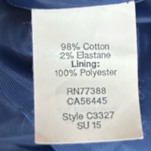 J. Crew V Neck Fit & Flare Blue Floral Dress Cotton Spandex Size 8 Spring Summer - Picture 8 of 9